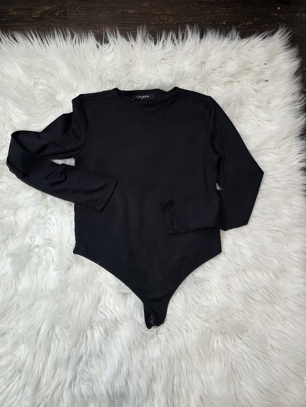 Caara Black Long-Sleeve Kids Bodysuit